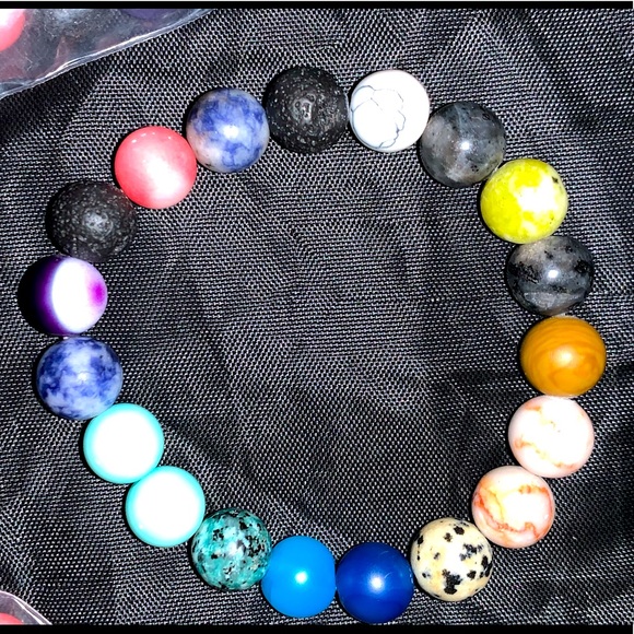 🪬2/$25🪬 NWT/NIB Natural Stone 10mm Chakra Bracelet - Picture 2 of 16